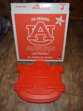 Original Auburn Tigers Lawn Ornament All Orange 13x15"